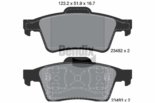 Brake Pad Set, disc brake (BPD1141)