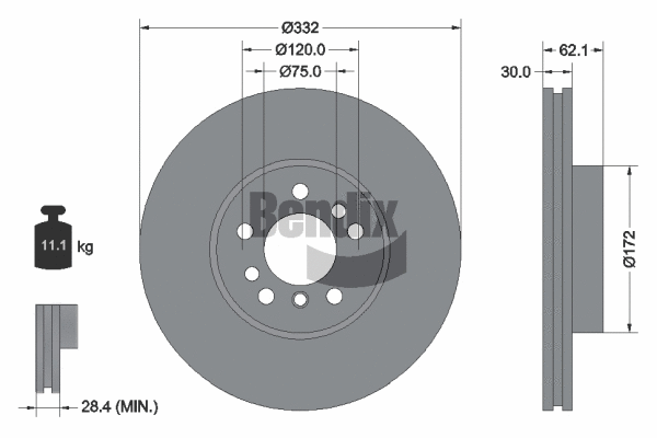 Brake Disc (BDS1184HC)