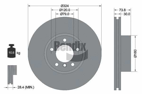 Brake Disc (BDS1695HC)