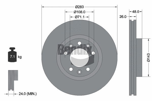 Brake Disc (BDS1044)