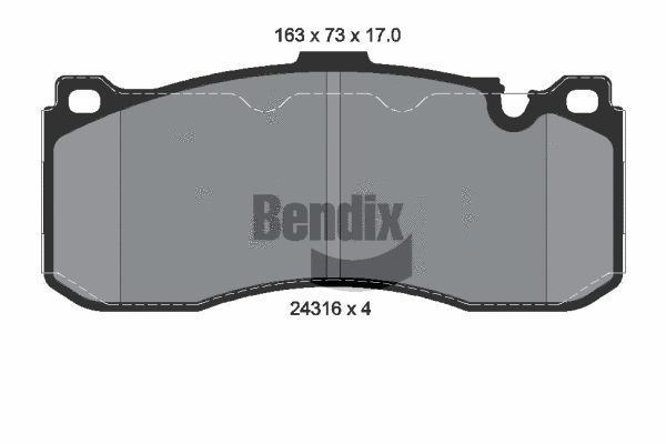 Brake Pad Set, disc brake (BPD1521)