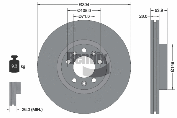 Brake Disc (BDS1172)