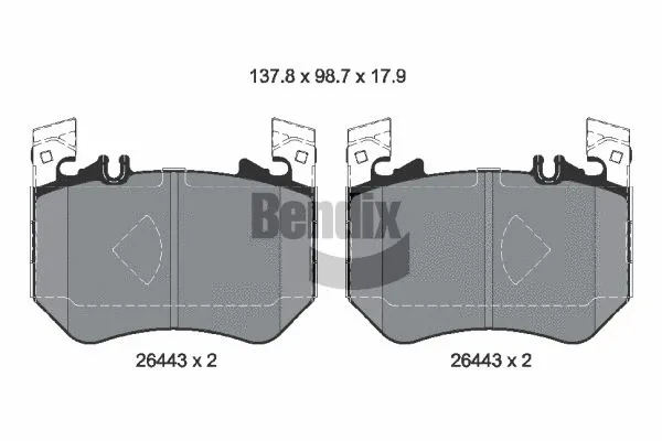 Brake Pad Set, disc brake (BPD2368)