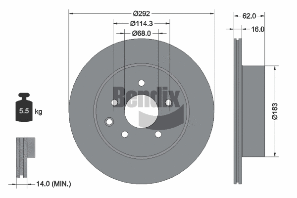 Brake Disc (BDS1207)