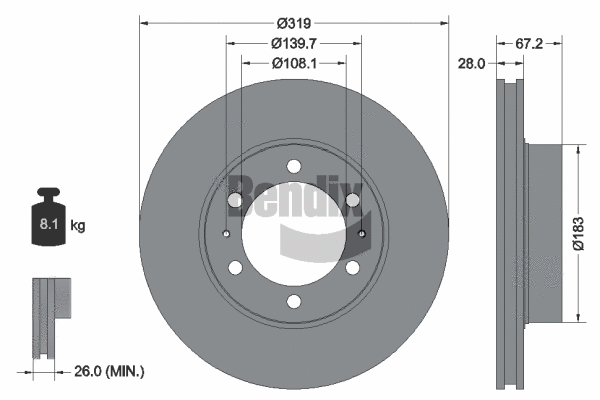 Brake Disc (BDS1746)