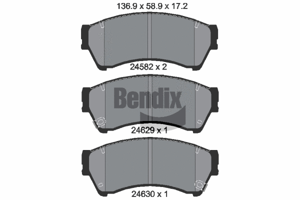 Brake Pad Set, disc brake (BPD1611)