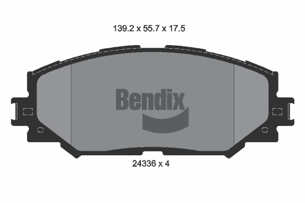 Brake Pad Set, disc brake (BPD1517)