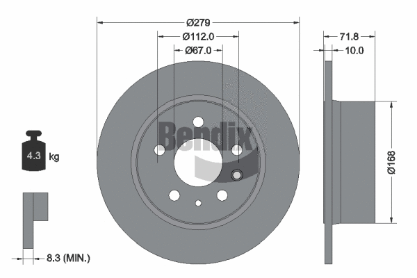 Brake Disc (BDS1712)
