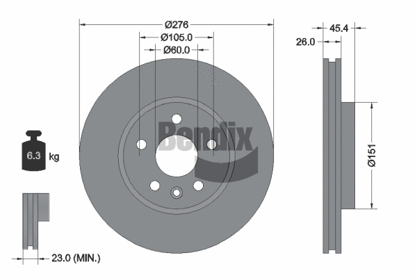 Brake Disc (BDS1256)