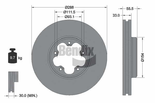 Brake Disc (BDS1151)