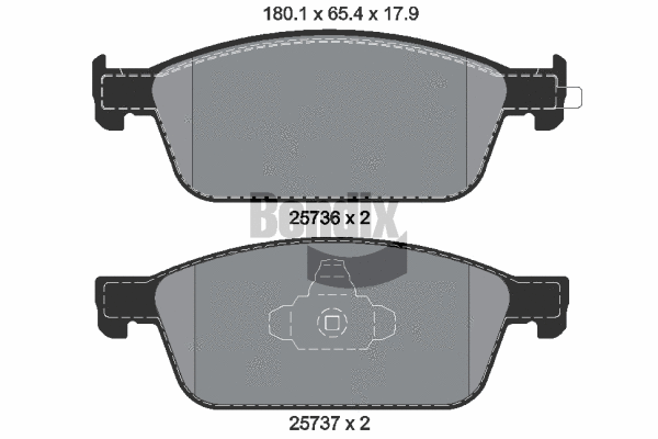 Brake Pad Set, disc brake (BPD1177)