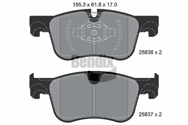 Brake Pad Set, disc brake (BPD1159)
