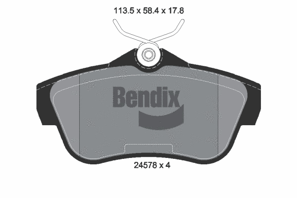 Brake Pad Set, disc brake (BPD1595)