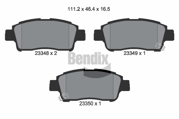 Brake Pad Set, disc brake (BPD1312)