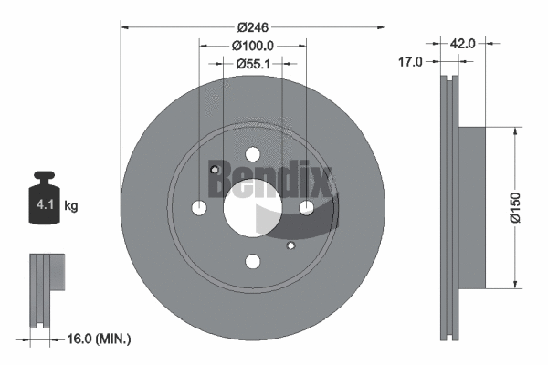 Brake Disc (BDS1858)