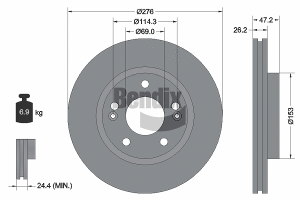 Brake Disc (BDS1509)