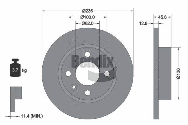 Brake Disc (BDS1809)