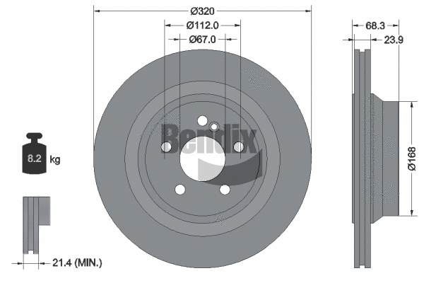Brake Disc (BDS1980HC)