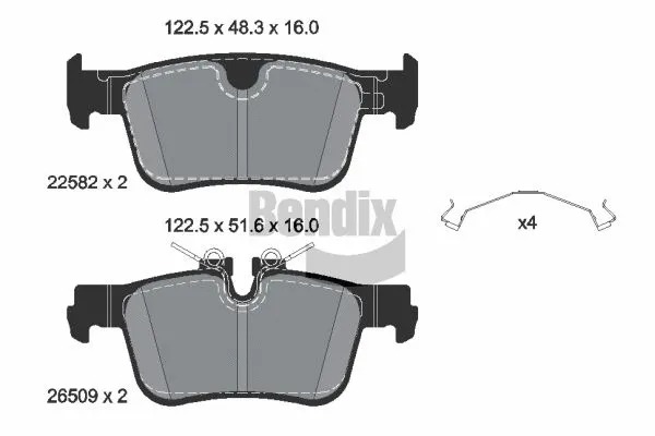 Brake Pad Set, disc brake (BPD2387)