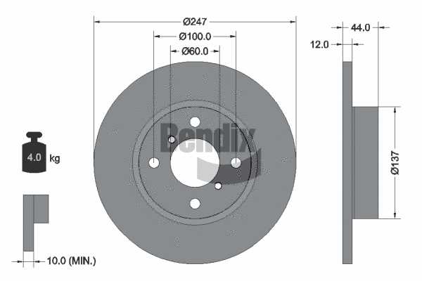 Brake Disc (BDS1355)