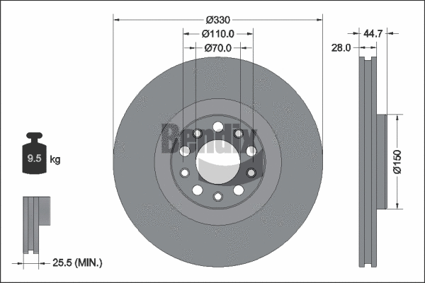 Brake Disc (BDS2292HC)