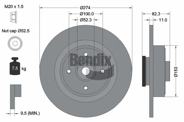 Brake Disc (BDS1275)