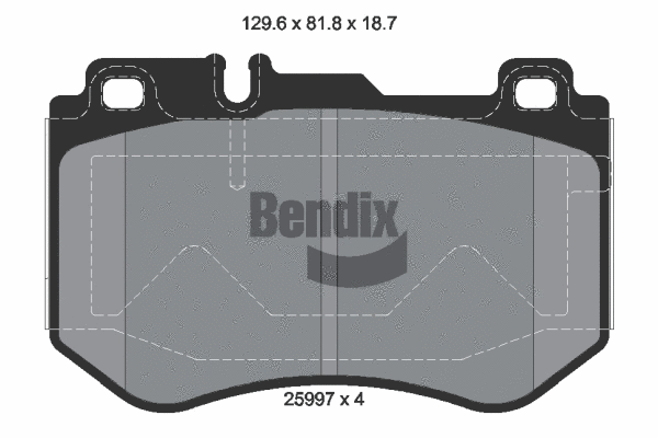Brake Pad Set, disc brake (BPD1397)