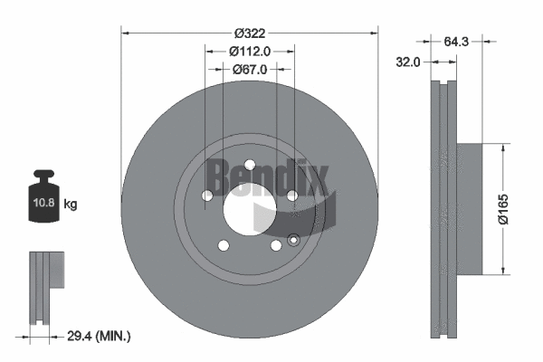 Brake Disc (BDS1263HC)