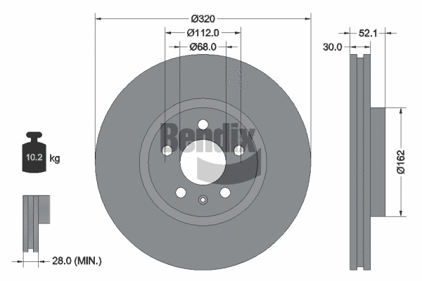 Brake Disc (BDS1142HC)