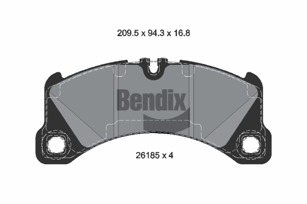 Brake Pad Set, disc brake (BPD2425)