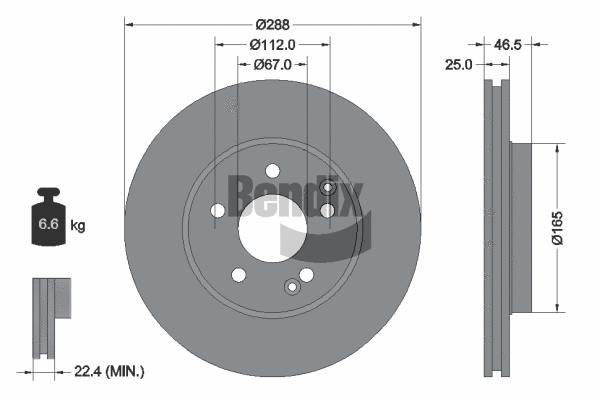 Brake Disc (BDS1054HC)