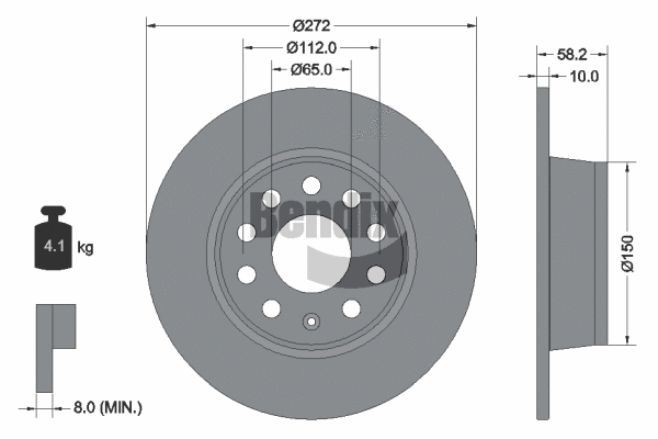 Brake Disc (BDS1581)