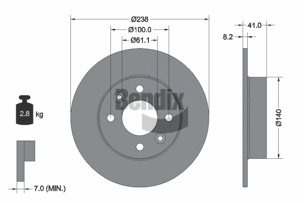 Brake Disc (BDS1135)