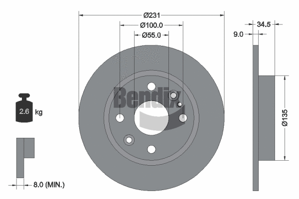 Brake Disc (BDS2113)