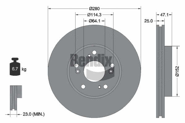 Brake Disc (BDS2100)