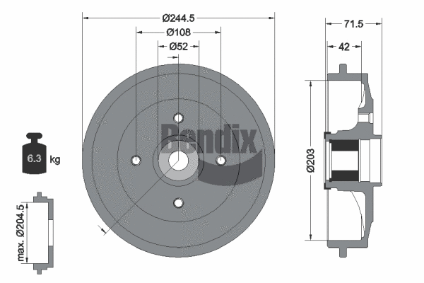 Brake Drum (BDM1126)