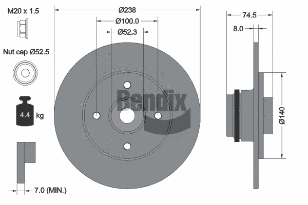 Brake Disc (BDS1616)