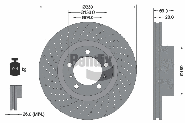 Brake Disc (BDS1983LHC)
