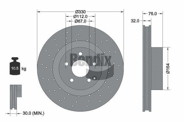 Brake Disc (BDS1760HC)