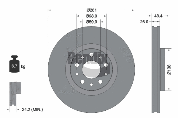 Brake Disc (BDS2115)