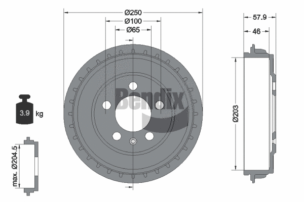Brake Drum (BDM1180)