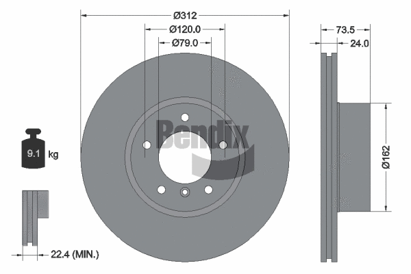 Brake Disc (BDS1084HC)