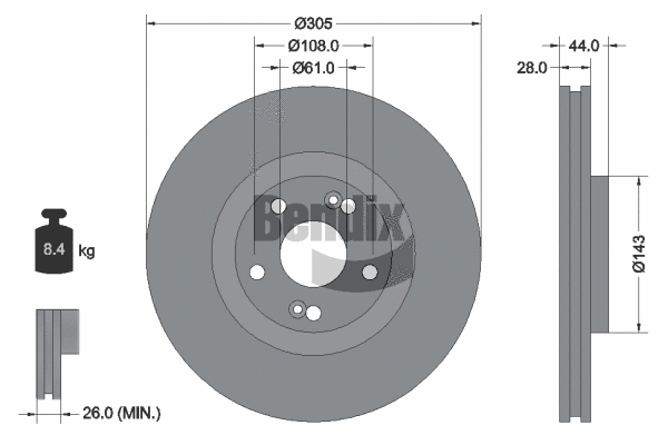 Brake Disc (BDS1403)