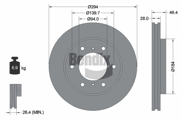 Brake Disc (BDS1273HC)