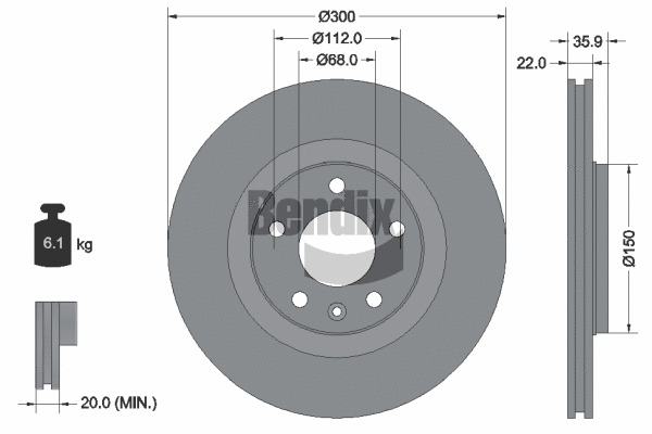 Brake Disc (BDS2091)