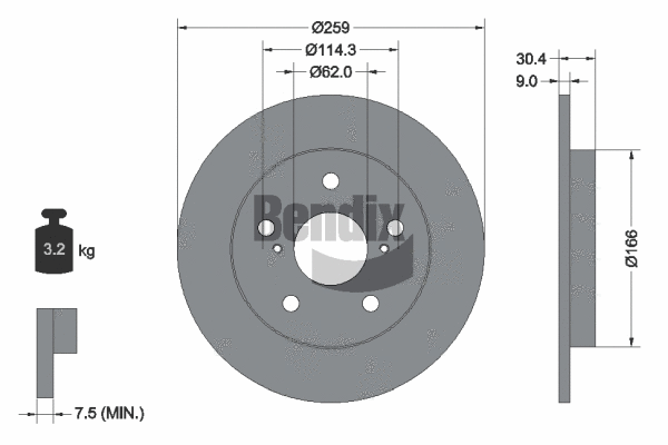 Brake Disc (BDS1494)