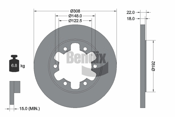 Brake Disc (BDS1758)