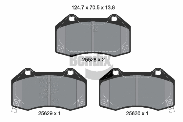 Brake Pad Set, disc brake (BPD1641)