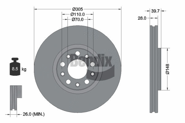 Brake Disc (BDS1467)