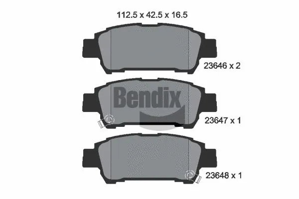 Brake Pad Set, disc brake (BPD2022)